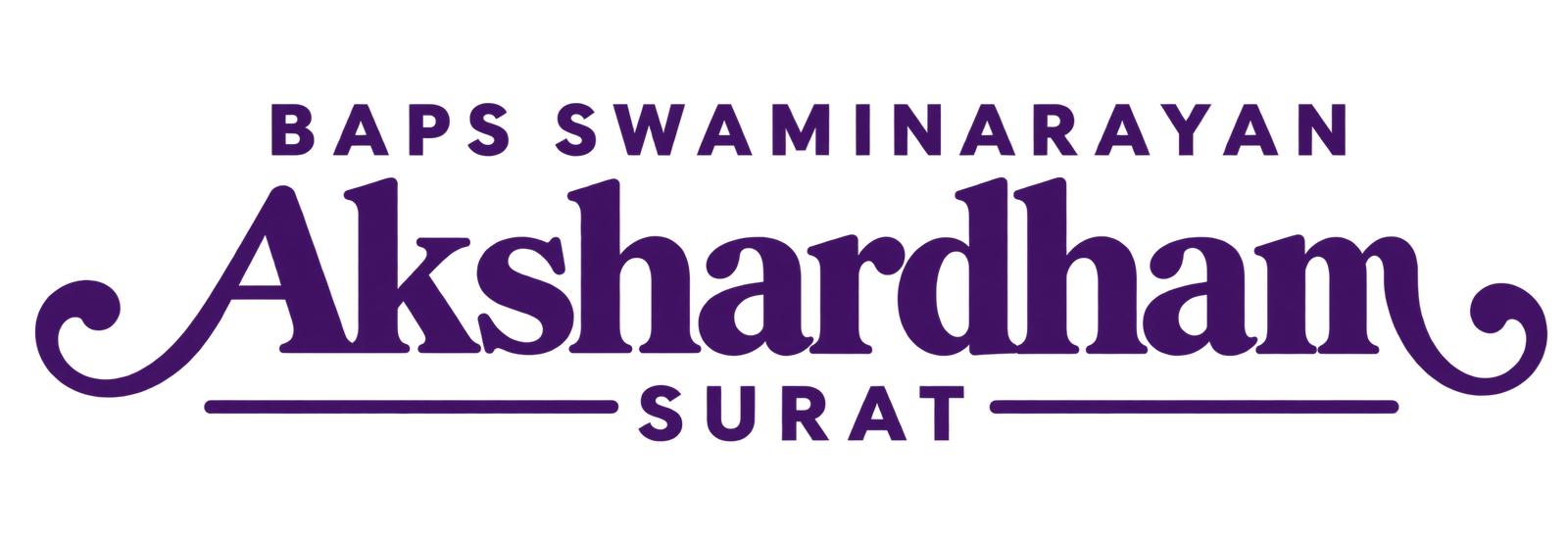 Akshardham Surat dark Logo